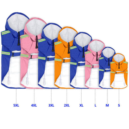 Pelerină Reflectorizantă și Impermeabilă pentru Câini